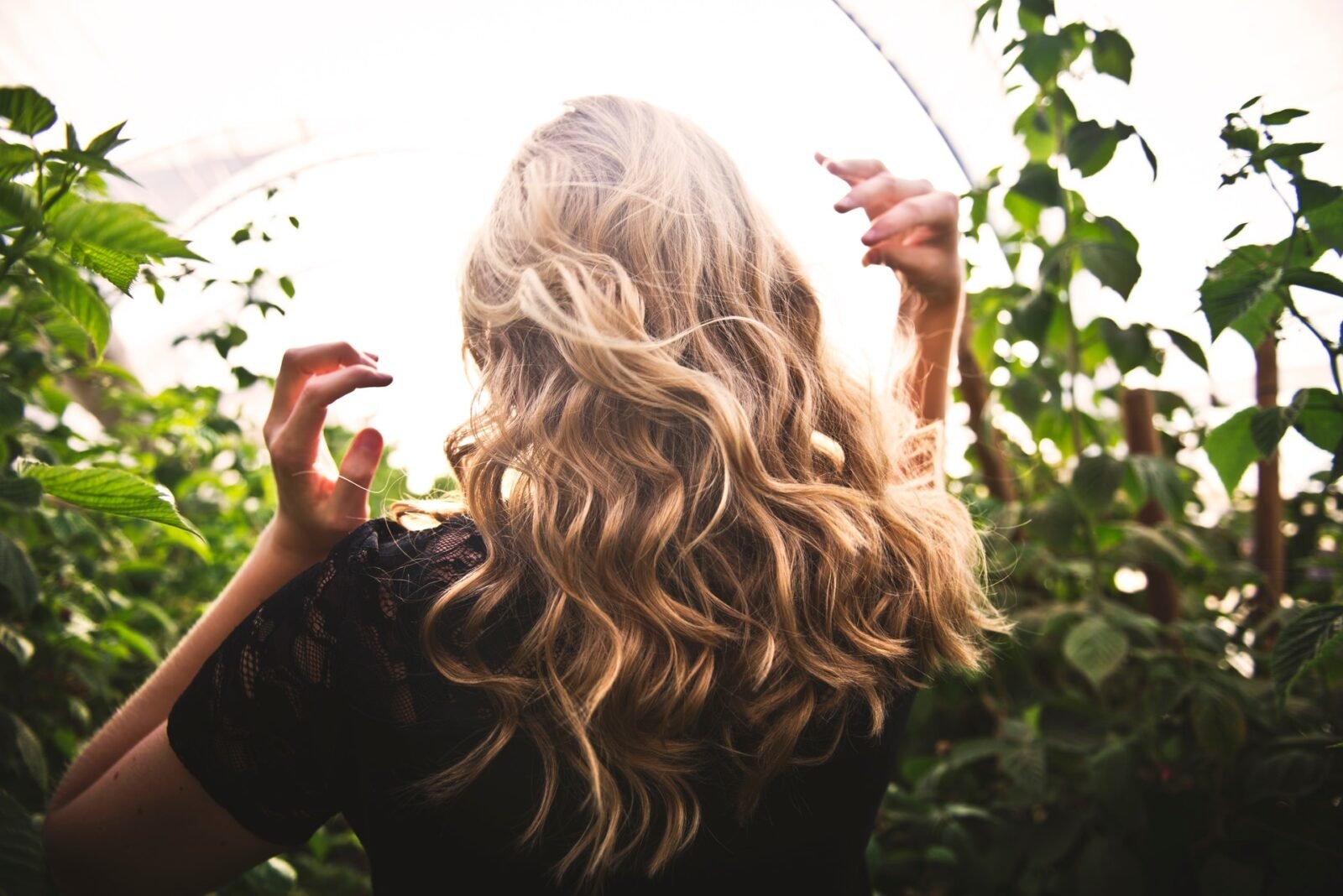 Curly hair girl